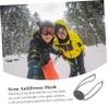 minkissy Grey Nose Warmer Wool Weaving Breathable Nose Antifreeze Unisex Winter Outdoor Cold Weather view 4