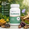 NutriSolution Floravia Digestive Health Supplement - Berberine, Quercetin & Resveratrol Capsules - Pack of 3 view 3