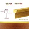 CMYUN Solid Brass Threshold Bar/Gap Joining Strip, T Molding Decor Transition Strip for Stair Wall, Wood to Tile Floor Edge Trim for Home Office(W5xH15mm(0.2x0.59in)) view 2