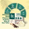 iTz noT JUST TOFU Variety Pack (6 x 280g) Vegan High Protein Tofu Black Pepper, Herb Garden, Original, Korean Chilli, Smoked Paprika & Tikka Masala Gluten Free, Low Fat, Nigari Tofu view 2