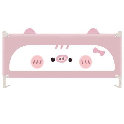 VEYACGOS Bedrail Bed Guard Bumper, Vertical Lifting,Anti-Fall Extra Long Bed Rails, Fit for Double Queen & King Mattress,Pink,200cm
