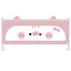 VEYACGOS Bedrail Bed Guard Bumper, Vertical Lifting,Anti-Fall Extra Long Bed Rails, Fit for Double Queen & King Mattress,Pink,200cm view 1