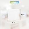 100 Pack White Paper Napkins, 30x30cm, 1-Ply Soft and Strong Paper Serviettes for Every Occasions, Everyday Tissues, Ideal for Parties, Wedding & General Catering use view 2