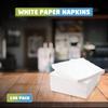 100 Pack White Paper Napkins, 30x30cm, 1-Ply Soft and Strong Paper Serviettes for Every Occasions, Everyday Tissues, Ideal for Parties, Wedding & General Catering use view 3