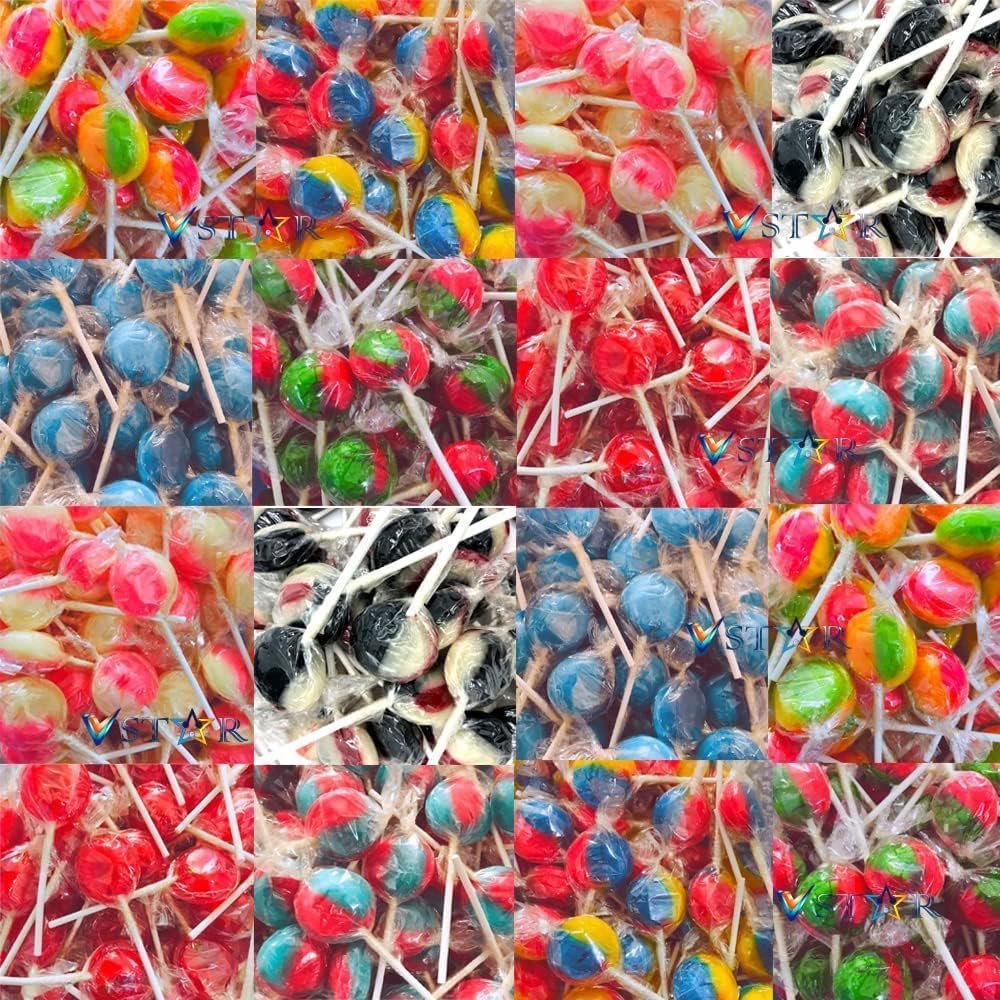 Joseeph Dobsson & Sons Mega Lollies - Different Flavours Lollipops Candy - Wrapped Mega Lollies (10)