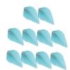 DECHOUS 10pcs Golden Palm Leaf Paper Fan Cake Toppers Tropical Decorations for Birthday Party Palm Leaf Blue Cake Accessories view 1