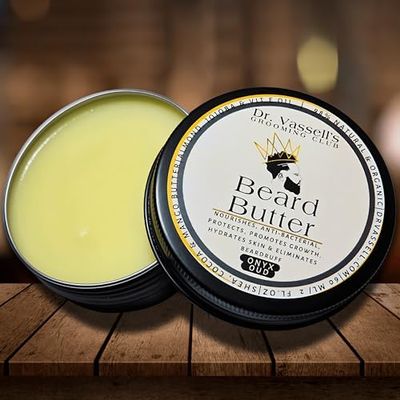 Dr. Vassell's Premium Onyx Oud Beard Butter - Over 98% Natural - Nourishes, Promotes Growth, Hydrates & Eliminates Beardruff