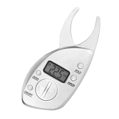 KOMBIUDA Body Fat Caliper Digital Fat Measurement Device Skinfold Caliper Arm Thigh Waist Chest Buttocks