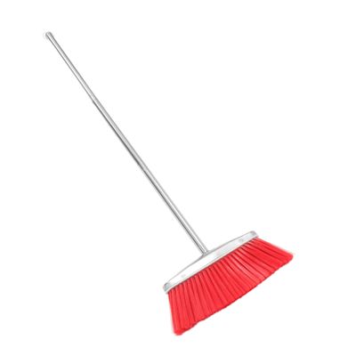 KOMBIUDA Heavy Duty Commercial Broom for Floor Cleaning Wide Angle Outdoor Broom Long Handle for Indoor Outdoor Cleaning Tasks