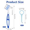4 pcs Denture Brushes, Dual-Head Denture Cleaning with Aligner Removal Tool, Multi-Layer False Teeth Set Portable Toothbrush Cleaner for Denture Cleaning, Retainer Cleaning, Oral Care view 2