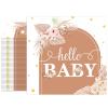 40PCS Baby Shower Napkins Boho Gold Polka Dot Baby Paper Napkins Disposable Bohemian Pampas Grass Floral Dessert Napkins for Gender Reveal, Birthday, Bridal Shower Party Supplies view 1