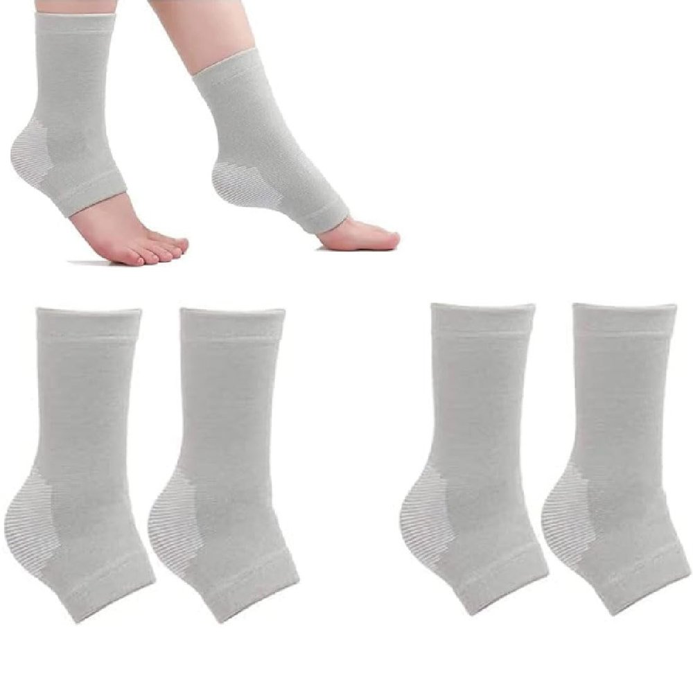 2Pair One Compression Bamboo Foot Sleeves,Onecompress Bamboo Foot Sleeves for Women,Bamboo Compression Socks,Anti Fatigue Compression Foot Sleeves,Ankle Compression Socks,Bamboo Foot Sleeves (M)
