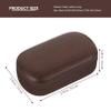 FRCOLOR Sturdy Contacts Lens Case with Leak-Proof Plastic and Leather Lining Easy to Carry Brown Eyes Lens Container for Travel view 2