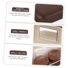 FRCOLOR Sturdy Contacts Lens Case with Leak-Proof Plastic and Leather Lining Easy to Carry Brown Eyes Lens Container for Travel view 3