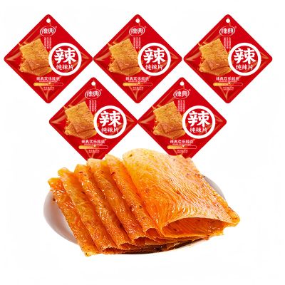 5 packs of latiao 250g spicy strips, ready-to-eat spicy strips with red oil, spicy and delicious gluten, casual snacks, nostalgic snacks, delicious Chinese snacks, casual snack gift packs