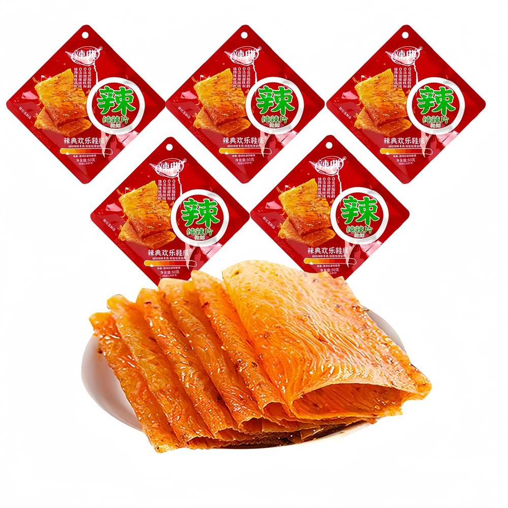 5 packs of latiao 250g spicy strips, ready-to-eat spicy strips with red oil, spicy and delicious gluten, casual snacks, nostalgic snacks, delicious Chinese snacks, casual snack gift packs