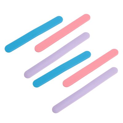 6PCS Cosmetic Spoon, Silicone Wax Stick Nonstick Reusable Cosmetic Spatula Facial Stirring Rod for Hair Removal Mixing Sampling