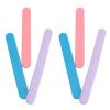 6PCS Cosmetic Spoon, Silicone Wax Stick Nonstick Reusable Cosmetic Spatula Facial Stirring Rod for Hair Removal Mixing Sampling view 3