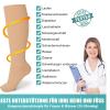 2 Pairs Medical Compression Socks for Women & Men 20-30 mmHg, Knee High Closed Toe Compression Stockings, Graduated Support Pressure Socks for Varicose Veins, Edema, Flight, Nursing view 2