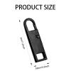 8PCS Zip Pull, 4 Colors Replacement Zipper Pull Repair Kit Universal Zipper Fixer Repair Accs for Luggage Clothing Suitcase Purses Zipper(Black) view 2