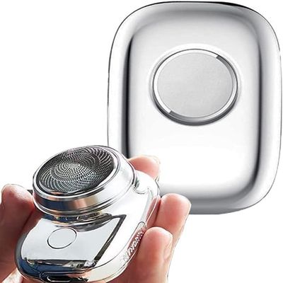 2024 New Electric Razor for Men, Upgrade Travel Electric Razor Pocket Size Washable Electric Razor, Type-C Rechargeable Waterproof Portable Travel Shaver (White, 1PCS)