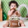First Year Down Cake Topper - Football One Birthday Decorations,Super Bowl Party Photo Props,Sports 1st Birthday Football Cake Topper,Little Athlete Smash Football Cake Decorations view 3