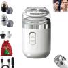 Capsule Razor, 2 In 1 Mini Portable Electric Shaver, Capsule Shaver With Rotary Nose Hair Trimmer, USB Rechargeable Waterproof Electric Razors, Enspiracle Mini Portable Electric Shaver For Men (White) view 1