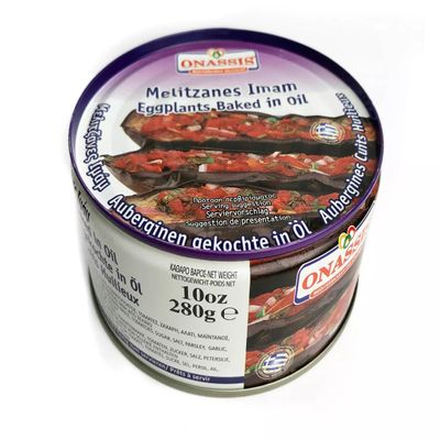 MED FOOD - Aubergines Cooked in Tomato Sauce (IMAM) ONASSIS - 3 x 280g