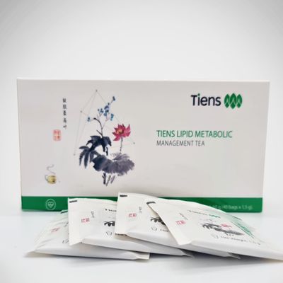 Tiens Lipid Metabolic Management Tea, 30 Bags Herbal Infusion, 1.5 g Each