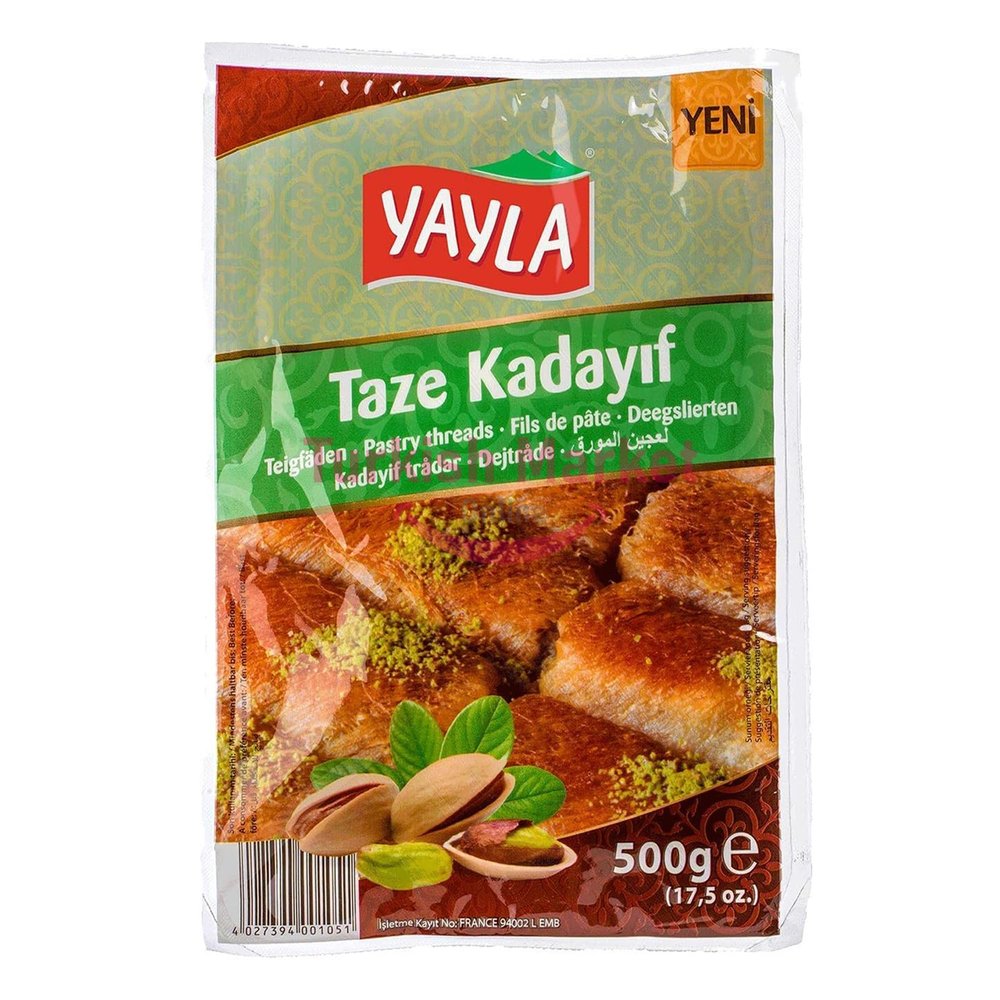 Oz Yufka Original Premium Pastry Threads Kadayif Viral Dubai Chocolate Kataifi Fresh Taze Kadayif 400 Gr by TOM UK