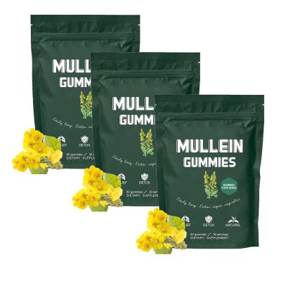 BetterLungs Mullein Gummies,Healthcare Supplement Edible Fitness Dietary Gummy,Lung Health & Sinus Relief,Daily Respiratory Health Gummies,Mullein Leaf Extract for Lungs,Pear Flavor Gummies (3)