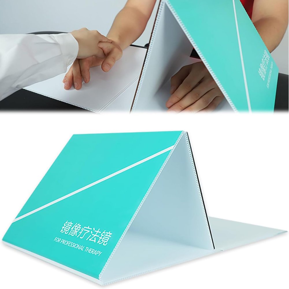 BINSKJ Mirror Therapy Box, Foldable Mirror Therapy Mirror, Suitable for Stroke, Phantom Limb Pain, Complex Regional Pain Syndrome & Other Chronic Pain Conditions