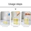 Giwnhvx Transparent Laundry Detergent Dispenser Bottle Sealed Tank for Detergent Powder Bleach Laundry Room view 3
