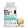 Ten Percent Club Brain Boost, Lions Mane Capsules for Focus & Clarity  Nootropic Mushroom Supplement for Cognitive Support, Memory, High Strength Brain Health Formula for Mental Energy - 90 Caps view 1