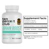 Ten Percent Club Brain Boost, Lions Mane Capsules for Focus & Clarity  Nootropic Mushroom Supplement for Cognitive Support, Memory, High Strength Brain Health Formula for Mental Energy - 90 Caps view 2
