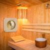 EVGATSAUTO Sauna Thermometer Hygrometer Wooden Thermometer and Hygrometer Wall-mounted Sauna Room Thermometer for Sauna and Steam Room view 3