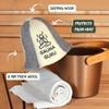 Sauna Guru Sauna Hat White and Gray - 100% Organic Wool Felt Hats for Russian Banya - Protect Your Head from Heat - English Sauna eBook Guide Included - with Embroidery view 4