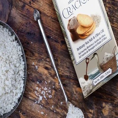 2 x 100g Lady Joseph Brittany Sea Salt Artisan Crackers