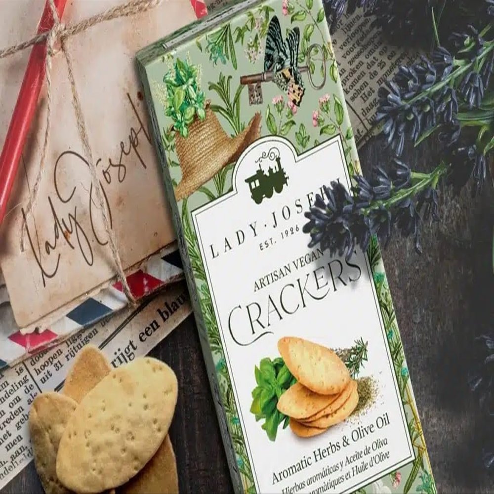 2 x 100g Lady Joseph Aromatic Herb Artisan Crackers