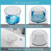 Hordely 77.8 OZ Laundry Detergent Dispenser, 2 Pack Liquid Laundry Detergent Powder Container, Plastic Fabric Softener Dispenser for Laundry Room with Labels, Clear view 4