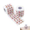 Bathroom Christmas Tissue Paper | Christmas Reindeer Printing Napkins | Christmas Theme Paper Napkin for Dining Table, Home, Toilet, Bathroom, Kitchen view 1