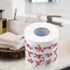 Bathroom Christmas Tissue Paper | Christmas Reindeer Printing Napkins | Christmas Theme Paper Napkin for Dining Table, Home, Toilet, Bathroom, Kitchen view 2