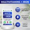 Multivitamins with Iron  180 Vegetarian Tablets (6-Month Supply) | Daily Energy, Immune Support & Overall Wellbeing for Men & Women | UK Made, GMP Certified view 2