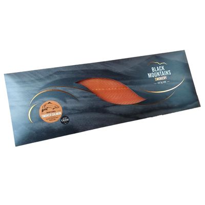 Black Mountains Smokery Luxury Traditionally Smoked Salmon Side 750g Ready to Eat Gourmet Salmon Ideal for Hampers, Dinner Parties & Celebration Entertaining