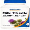 Nutricost Milk Thistle 250mg (1000mg Equivalent), 120 Vegetarian Capsules - 4:1 Extract - Non-GMO and Gluten Free view 1