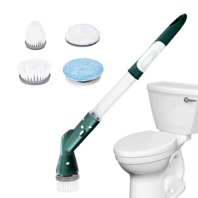 Cordless Spinner Brush - Electric Bathroom Scrubber with 200 RPM Rotation | Long Handle Telescopic Electric Brush, Powerful Cleaning Tool for Basin and Bathtub Surfaces, Quick and Easy Maintenance