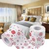 Bathroom Christmas Tissue Paper, Pattern Tissue Paper Roll - Christmas Theme Toilet Paper Rolls for Restaurant, Dining Table, Home, Toilet, Bathroom, Kitchen view 2