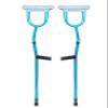 Ergonomic Underarm Crutches Lightweight Folding Crutches for Adults Adjustable Height, Supports up to 220lbs view 1