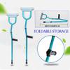 Ergonomic Underarm Crutches Lightweight Folding Crutches for Adults Adjustable Height, Supports up to 220lbs view 3