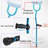 Ergonomic Underarm Crutches Lightweight Folding Crutches for Adults Adjustable Height, Supports up to 220lbs view 4